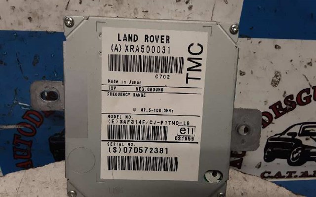 Centralita check control para land rover range rover sport 2.7 d 4x4 276dt XRA500031