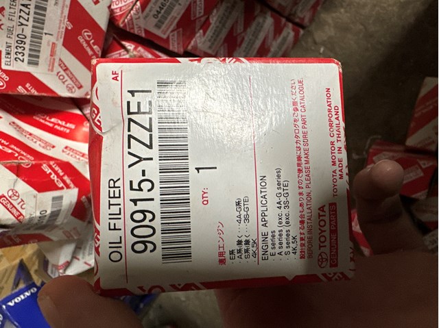 TOYOTA 90915YZZE1 Filtro de aceite  en stock Valencia