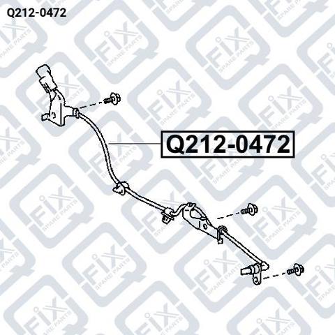 Q212-0472 Q-fix sensor abs trasero izquierdo