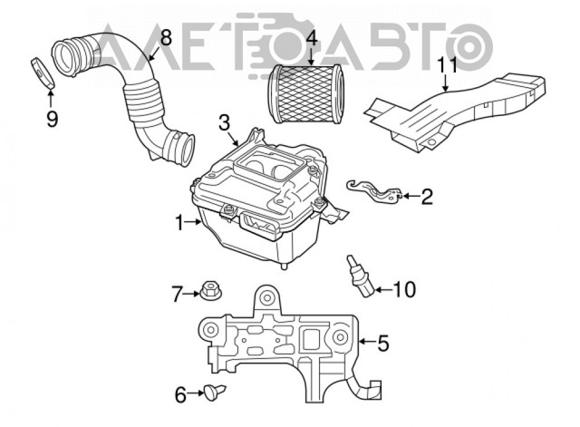 Caja del filtro de aire FP3806102 FPS
