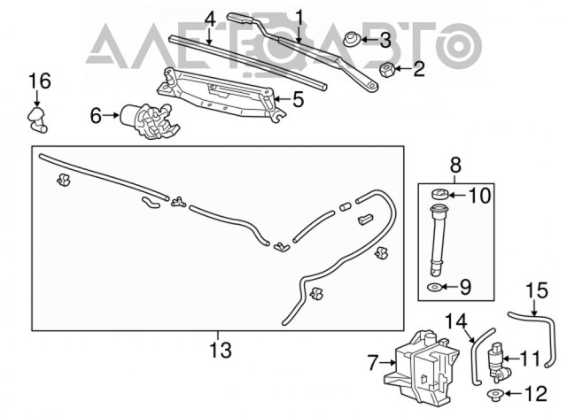 Bomba-motor de limpiaparabrisas delantero/trasero AND 41955013 precio, desde 16,11 EUR