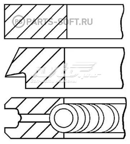 Comprar 0843930000 Goetze Aros de pistón para 1 cilindro, STD