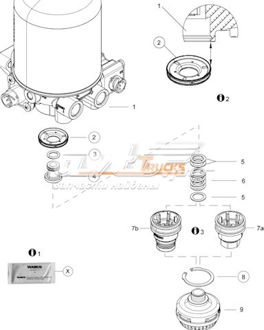 Comprar 4324259222 Wabco Juego de reparación del separador de humedad (camión)