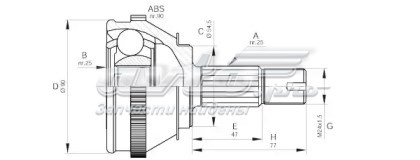 CVJ509310 Open Parts junta homocinética exterior delantera