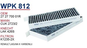 Filtro de polen Wunder WPK812