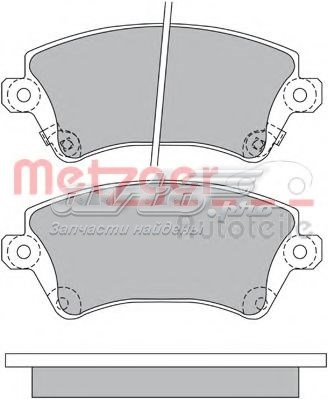Pastillas de freno delanteras METZGER 1170219
