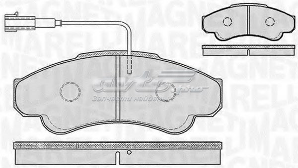 Pastillas de freno delanteras MAGNETI MARELLI 363916060187