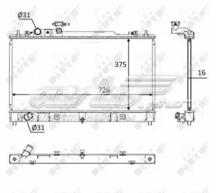 27002227 VAN Wezel radiador refrigeración del motor