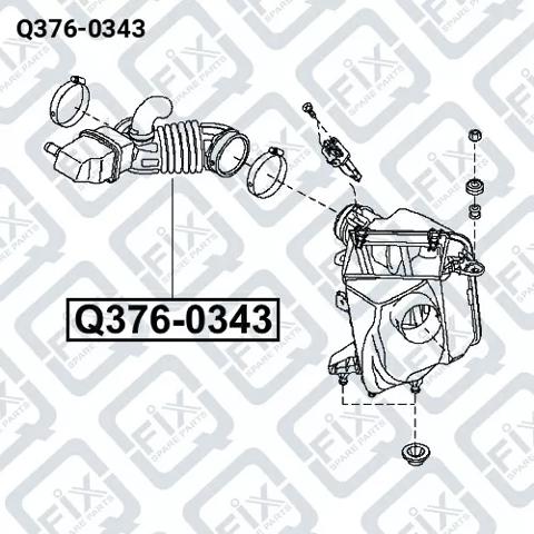 Comprar Q3760343 Q-fix Conducto de aire, salida del filtro de aire