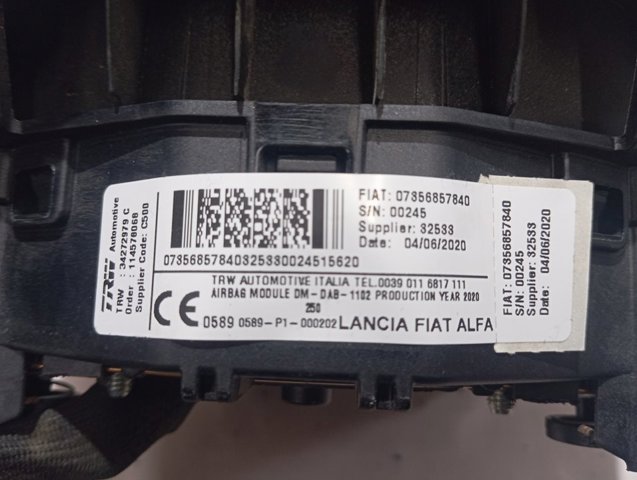 Airbag de volante 1671044080 Peugeot/Citroen