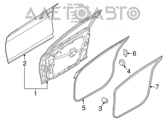 Puerta de coche, delantera, derecha Hyundai Sonata (LF)