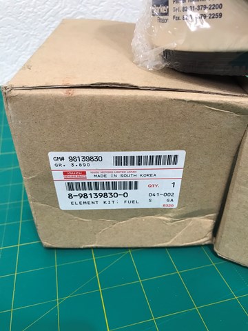 8981398300 Isuzu Filtro de gasolina