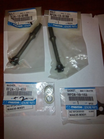 Tornillo, soporte inyector Mazda Premacy (CP)