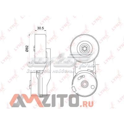 PT3234 Lynxauto tensor de correa, correa poli v