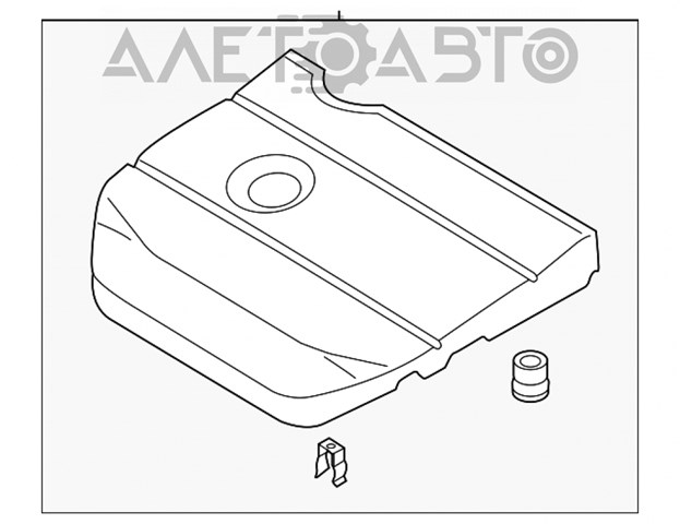 Tapa del motor decorativa Mazda 6 (GH)