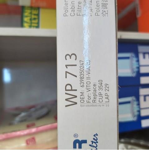 Filtro de cabina Wunder WP713 precio, desde 8,83 EUR