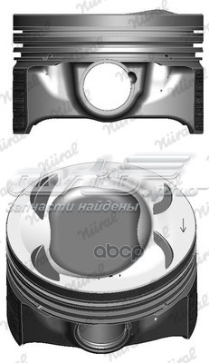 Pistón completo para 1 cilindro, segunda reparación (+0,50 mm) 8743390710 Nural