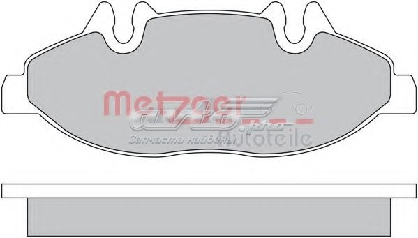 Pastillas de freno delanteras METZGER 1170145