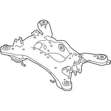 554005CA0A Nissan subchasis trasero soporte motor