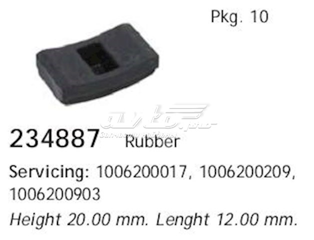 Kit de reparación de motor de arranque 234887 Cargo