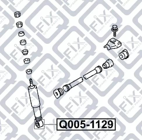 Comprar Q0051129 Q-fix Buje del amortiguador delantero
