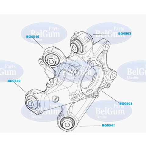 Buje de mangueta trasera Belgum BG0503 precio, desde 25,83 EUR