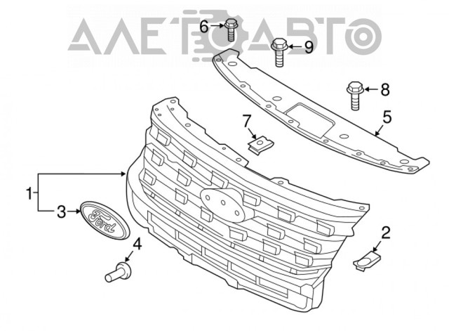 BS-EP-PUH-16U BSS ajuste panel frontal (calibrador de radiador Superior)