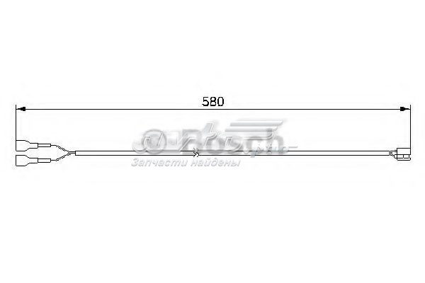 Contacto de aviso, desgaste de los frenos, trasero BOSCH 1987474978