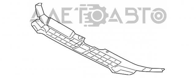 30807501 AND Cubierta superior del panel frontal (soporte del radiador)
