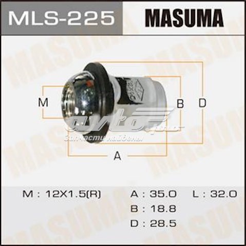 Tuerca de rueda MASUMA MLS225