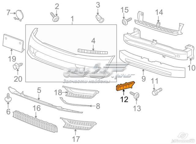 GD8511BL Gordon soporte de parachoques delantero izquierdo