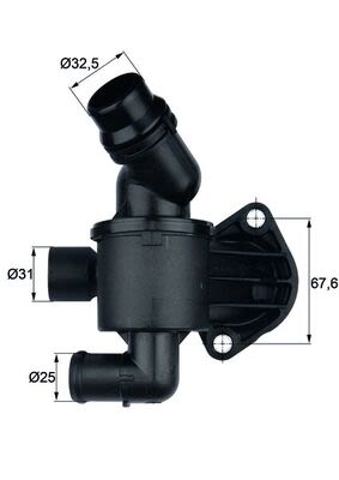 TI3487 Mahle Original Caja del termostato