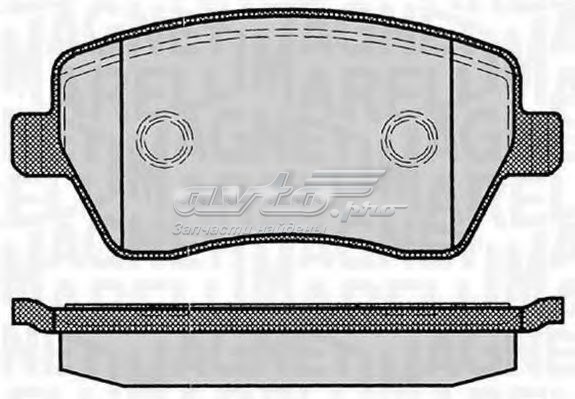 Pastillas de freno delanteras MAGNETI MARELLI 363916060347