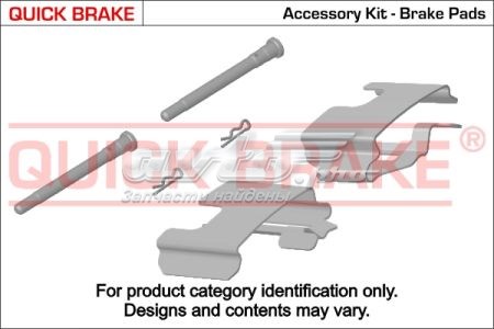 QB109-1280X Quick Brake juego de reparación, pastillas de frenos