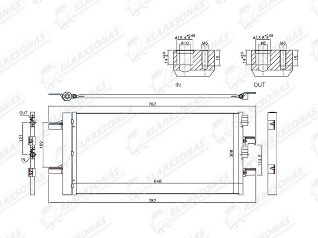 64509271204 BMW condensador aire acondicionado
