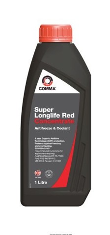 Líquido anticongelante Comma (SUPERLLREDKONC1L)