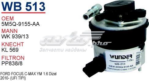 Filtro combustible WUNDER WB513