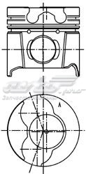 Pistón completo para 1 cilindro, cota de reparación + 0,50 mm KOLBENSCHMIDT 99940620