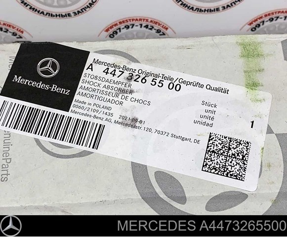Amortiguador trasero A4473265500 Mercedes