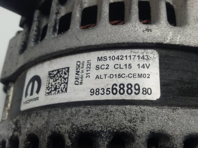 Alternador del motor Peugeot/Citroen 9835688980 precio, desde 68,24 EUR