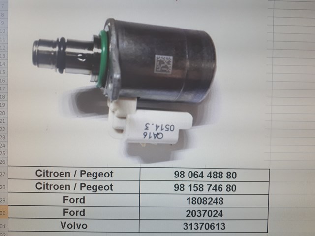 Comprar A2C8761150080 Continental/Siemens Válvula reguladora de presión del sistema common rail