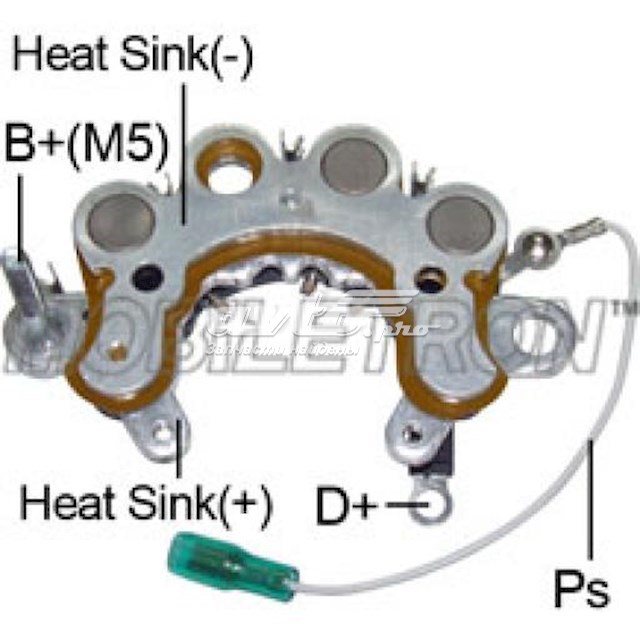 RH95 Mobiletron alternador diodo puente rectificador