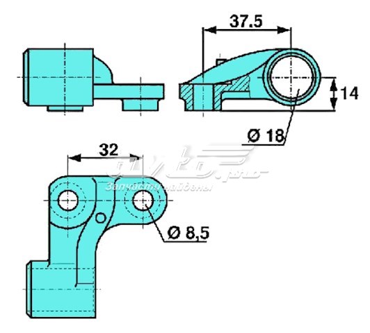 Soporte sensor ABS BPW 0318907580