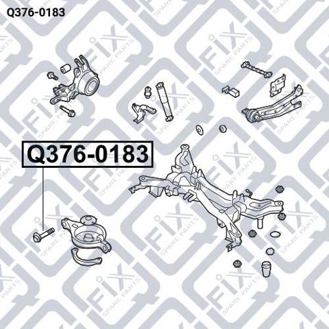 Q3760183 Q-fix Perno interior del brazo de caída trasero