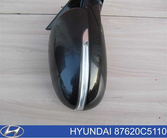 Espejo de retrovisor derecho 87620C5110 Hyundai/Kia
