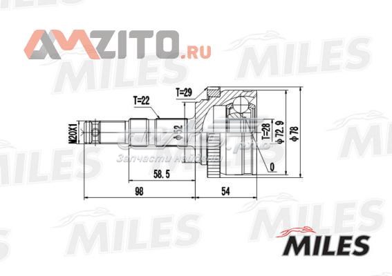 GA20356 Miles junta homocinética exterior delantera