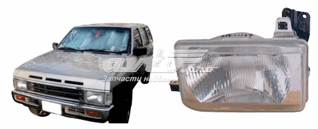 Faros delantero izquierdo para Nissan Terrano 