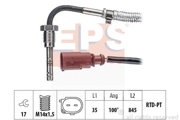 1.220.193 EPS sensor de temperatura, gas de escape, antes de filtro hollín/partículas