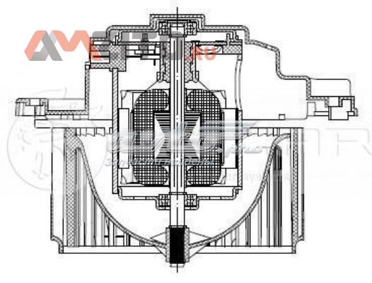 LFh0810 Luzar motor eléctrico, ventilador habitáculo