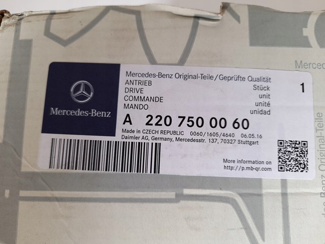 A2207500060 Mercedes